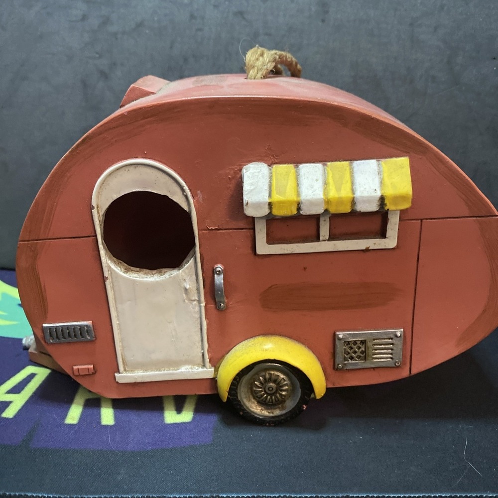 Rustic Camper Travel Trailer Birdhouse Decor F1